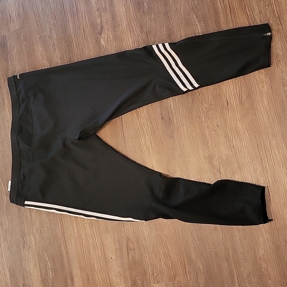 adidas Otr 3s Tight Casual Sports Training Gym Pants/Trousers/Joggers Black - Picture 3 of 8